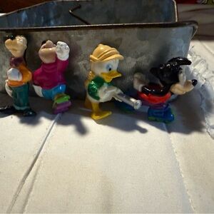 Vintage Disney 1991 Kellogg  Colorful Cartoon Character Toy Set